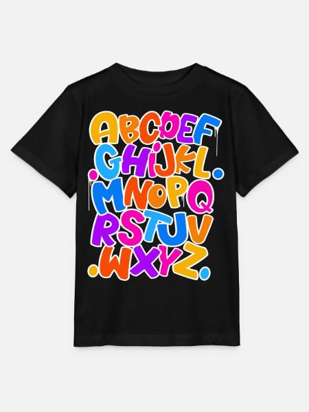 Abc Einschulung Schulkind - Stanley/Stella Kinder T-Shirt MINI CREATOR  - Schwarz
