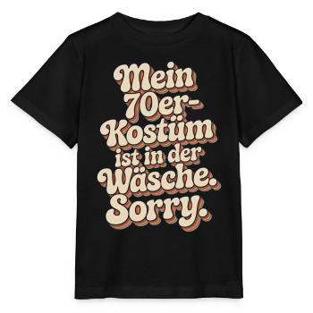 70er Jahre Kostüm Ist In Der Wäsche 70s Party 70er - Stanley/Stella Kinder T-Shirt MINI CREATOR  - Schwarz - Vorne - Mikhail (115cm)