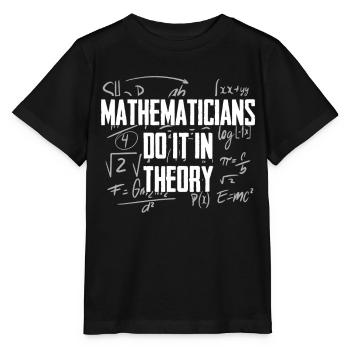 Mathématiques Mathématiques Professeur de mathématiques Professeur de mathématiques - T-shirt bio MINI CREATOR Stanley/Stella Enfant - noir - Devant - Mikhail (115cm)