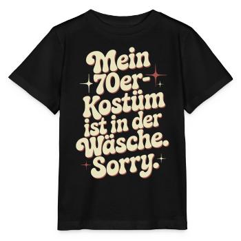 70er Jahre Kostüm Ist In Der Wäsche 70s Party 70er - Stanley/Stella Kinder T-Shirt MINI CREATOR  - Schwarz - Vorne - Mikhail (115cm)