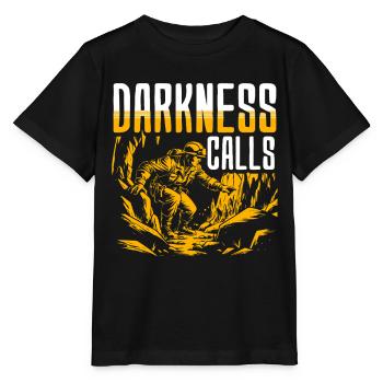 Höhlenforschung Spéléologie Les appels des ténèbres - T-shirt bio MINI CREATOR Stanley/Stella Enfant - noir - Devant - Mikhail (115cm)