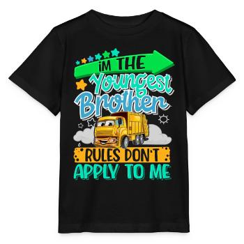 Little brother - Stanley/Stella MINI CREATOR Kids’ T-Shirt - black - Front - Mikhail (115cm)