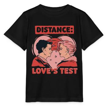 Long-distance relationship - Stanley/Stella MINI CREATOR Kids’ T-Shirt - black - Front - Mikhail (115cm)