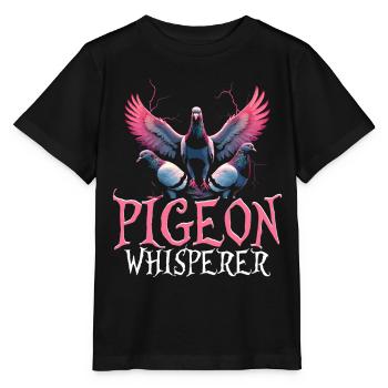 Tauben Taubenzüchter Brieftauben Pigeon whisperer - Stanley/Stella Kinder T-Shirt MINI CREATOR  - Schwarz - Vorne - Mikhail (115cm)