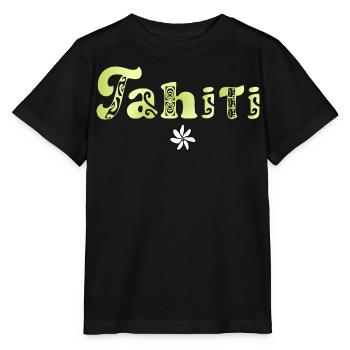 Tahiti (Limette) - Stanley/Stella Kinder T-Shirt MINI CREATOR  - Schwarz - Vorne - Mikhail (115cm)