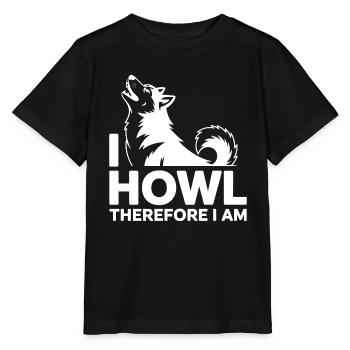 Ich heule, also bin ich ein heiserer Wolf - Stanley/Stella Kinder T-Shirt MINI CREATOR  - Schwarz - Vorne - Mikhail (115cm)