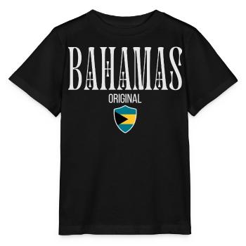 Ursprünglich von den Bahamas, geboren auf den Bahamas - Stanley/Stella Kinder T-Shirt MINI CREATOR  - Schwarz - Vorne - Mikhail (115cm)