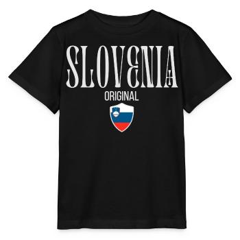 Originaire de Slovénie, né en Slovénie - T-shirt bio MINI CREATOR Stanley/Stella Enfant - noir - Devant - Mikhail (115cm)