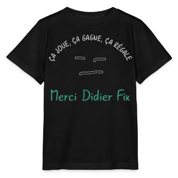 Ca_joue_ca_gagne_ca_regale - Stanley/Stella Kinder T-Shirt MINI CREATOR  - Schwarz - Vorne - Mikhail (115cm)