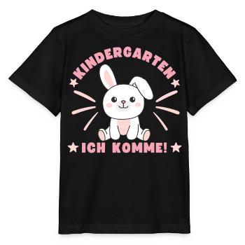 Kindergarten I'm Coming Kindergarten Child Rabbit - Stanley/Stella MINI CREATOR Kids’ T-Shirt - black - Front - Mikhail (115cm)