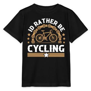 Vélo de montagne - T-shirt bio MINI CREATOR Stanley/Stella Enfant - noir - Devant - Mikhail (115cm)