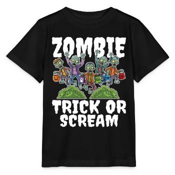 GRIM ZOMBIE REAPER - ZOMBIE HALLOWEEN - T-shirt bio MINI CREATOR Stanley/Stella Enfant - noir - Devant - Mikhail (115cm)