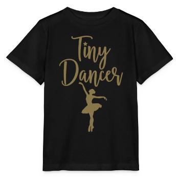 Tiny Dancer - Ballerina Silhouette - Stanley/Stella MINI CREATOR Kids’ T-Shirt - black - Front - Mikhail (115cm)