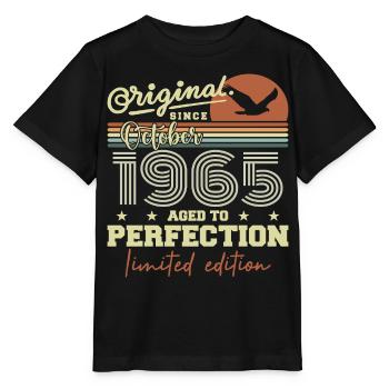 1965 Oktober 1965 Jubiläum Oktober 1965 - Stanley/Stella Kinder T-Shirt MINI CREATOR  - Schwarz - Vorne - Mikhail (115cm)