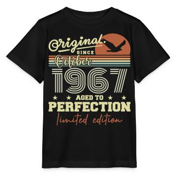 1967 Octobre 1967 anniversaire octobre 1967 - T-shirt bio MINI CREATOR Stanley/Stella Enfant - noir - Devant - Mikhail (115cm)