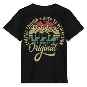 oktober 1997 Jahrestag oktober 1997 oktober - Stanley/Stella Kinder T-Shirt MINI CREATOR  - Schwarz - Vorne - Mikhail (115cm)