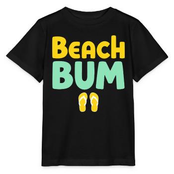 Beach Bum Surfer Vibes - Stanley/Stella MINI CREATOR Kids’ T-Shirt - black - Front - Mikhail (115cm)