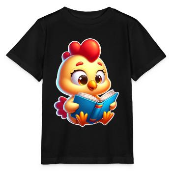 Lesen - Stanley/Stella Kinder T-Shirt MINI CREATOR  - Schwarz - Vorne - Mikhail (115cm)