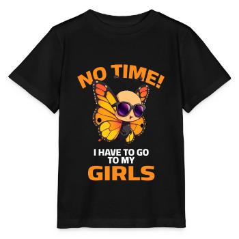 Schmetterling Butterfly Sprüche Sonnenbrille  - Stanley/Stella Kinder T-Shirt MINI CREATOR  - Schwarz - Vorne - Mikhail (115cm)
