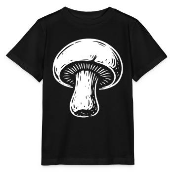 Champignon Pilzsammler - Pilze - Spruch - Stanley/Stella Kinder T-Shirt MINI CREATOR  - Schwarz - Vorne - Mikhail (115cm)