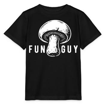 Champignon Funguy Pilzsammler - Pilze - Spruch - Stanley/Stella Kinder T-Shirt MINI CREATOR  - Schwarz - Vorne - Mikhail (115cm)