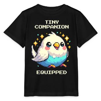 Little companion equipped | Budgie - Stanley/Stella MINI CREATOR Kids’ T-Shirt - black - Front - Mikhail (115cm)