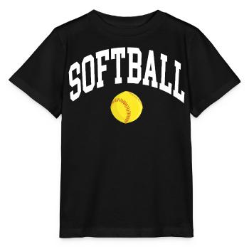 Softball - Stanley/Stella Kinder T-Shirt MINI CREATOR  - Schwarz - Vorne - Mikhail (115cm)