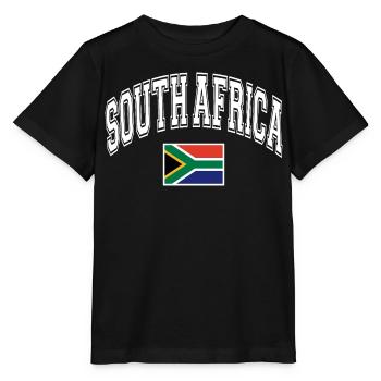 South Africa South Africa Flag - Stanley/Stella MINI CREATOR Kids’ T-Shirt - black - Front - Mikhail (115cm)