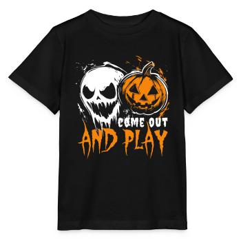 Halloween Costume - Come out and play - Gift - Stanley/Stella MINI CREATOR Kids’ T-Shirt - black - Front - Mikhail (115cm)