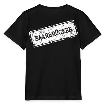 Conception du logo de la ville de Sarrebruck - T-shirt bio MINI CREATOR Stanley/Stella Enfant - noir - Devant - Mikhail (115cm)