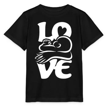 Bébé qui boit et qui allaite Maman AMOUR - T-shirt bio MINI CREATOR Stanley/Stella Enfant - noir - Devant - Mikhail (115cm)