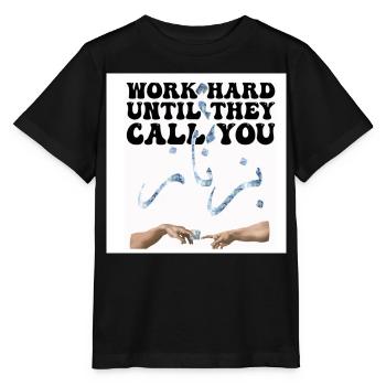 Motivation Work Money - Stanley/Stella MINI CREATOR Kids’ T-Shirt - black - Front - Mikhail (115cm)