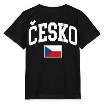 Drapeau de la République tchèque - T-shirt bio MINI CREATOR Stanley/Stella Enfant - noir - Devant - Mikhail (115cm)
