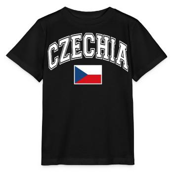 Drapeau de la République tchèque - T-shirt bio MINI CREATOR Stanley/Stella Enfant - noir - Devant - Mikhail (115cm)