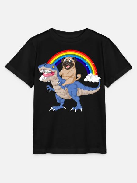 Dummer Mops - Stanley/Stella Kinder T-Shirt MINI CREATOR - Schwarz