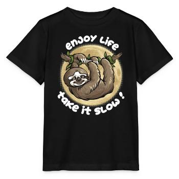 Take it slow ! - Stanley/Stella MINI CREATOR Kids’ T-Shirt - black - Front - Mikhail (115cm)