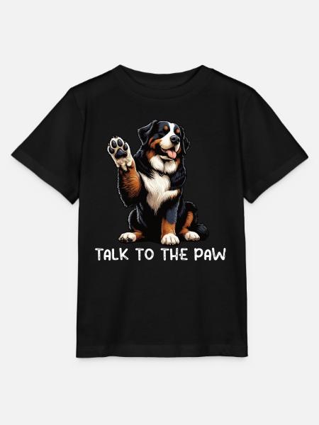 Talk To The Paw Berner Sennenhund Sennenhunde - Stanley/Stella T-shirt MINI CREATOR til børn - sort