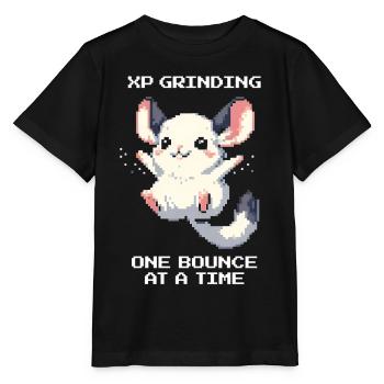 EP grind – Sprung für Sprung | Chinchilla - Stanley/Stella Kinder T-Shirt MINI CREATOR  - Schwarz - Vorne - Mikhail (115cm)