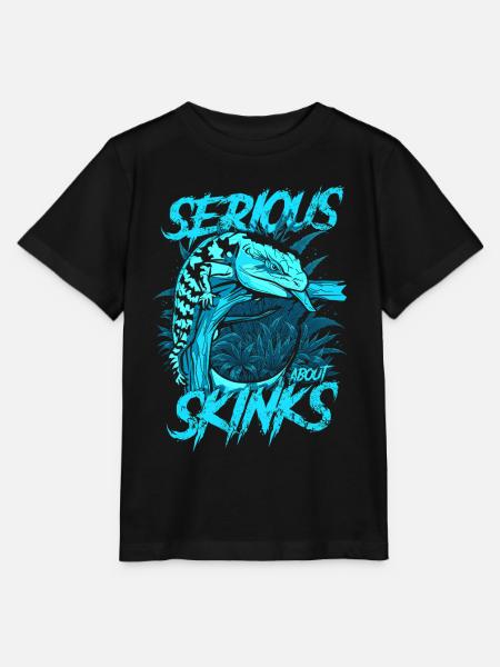Ernsthaft über Blauzungenskinke Reptilienhalter - Stanley/Stella Kinder T-Shirt MINI CREATOR  - Schwarz