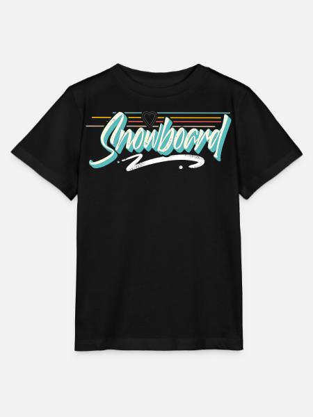 Snowboard - Stanley/Stella Kinder T-Shirt MINI CREATOR - Schwarz