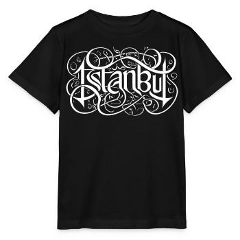 Istanbul Heavy Metal Headbanger Typographie - T-shirt bio MINI CREATOR Stanley/Stella Enfant - noir - Devant - Mikhail (115cm)
