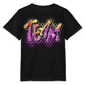 Team - Stanley/Stella Kinder T-Shirt MINI CREATOR  - Schwarz - Vorne - Mikhail (115cm)