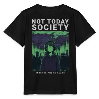 Not Today Society Phonk Music Aesthetic Edgy - Stanley/Stella MINI CREATOR Kids’ T-Shirt - black - Front - Mikhail (115cm)