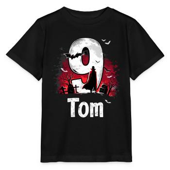 Halloween Scary Ghost Night Design - Stanley/Stella MINI CREATOR Kids’ T-Shirt - black - Front - Mikhail (115cm)