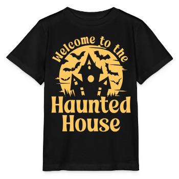 Welcome to the Haunted House - Stanley/Stella MINI CREATOR Kids’ T-Shirt - black - Front - Mikhail (115cm)
