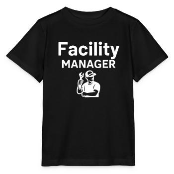 Gestionnaire d’installations - T-shirt bio MINI CREATOR Stanley/Stella Enfant - noir - Devant - Mikhail (115cm)