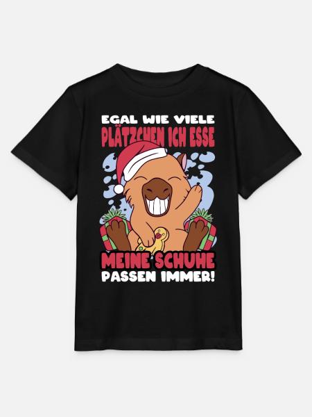 Weihnachtsgeschenk Capybara Plätzchen Lustig - Stanley/Stella Kinder T-Shirt MINI CREATOR - Schwarz