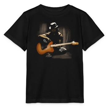 Gitarrist - Stanley/Stella Kinder T-Shirt MINI CREATOR  - Schwarz - Vorne - Mikhail (115cm)