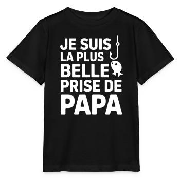 Humorvolles Angeln Vater Zitat - Stanley/Stella Kinder T-Shirt MINI CREATOR  - Schwarz - Vorne - Mikhail (115cm)