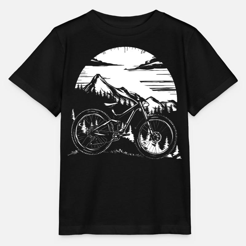 Mountainbike - Stanley/Stella Kinder T-Shirt MINI CREATOR  - Schwarz